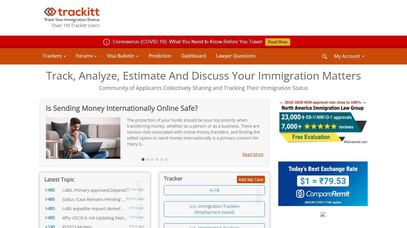 USCIS Background Check - trackitt.com
